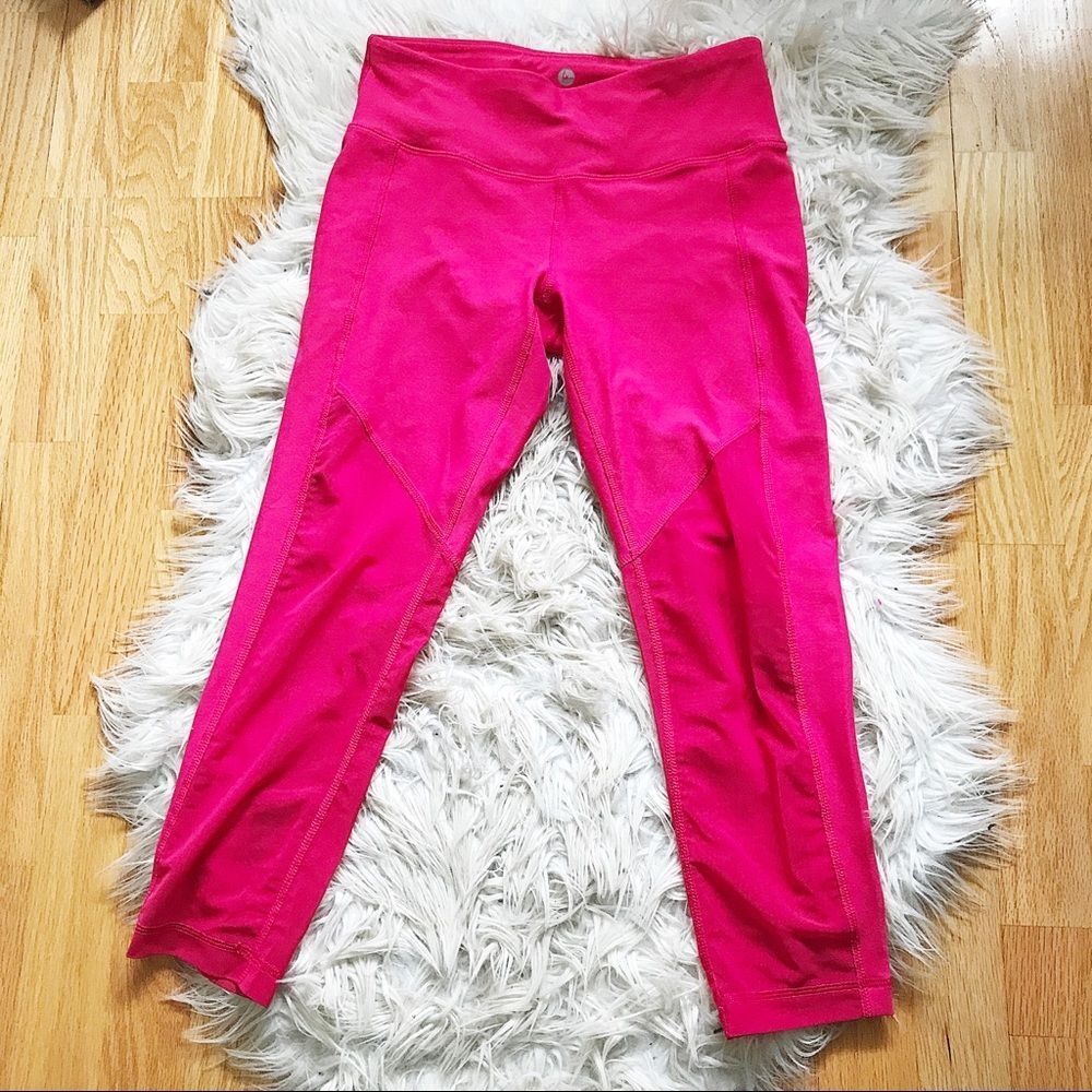 🌿Hot Pink Sheer Panel Legging🌿